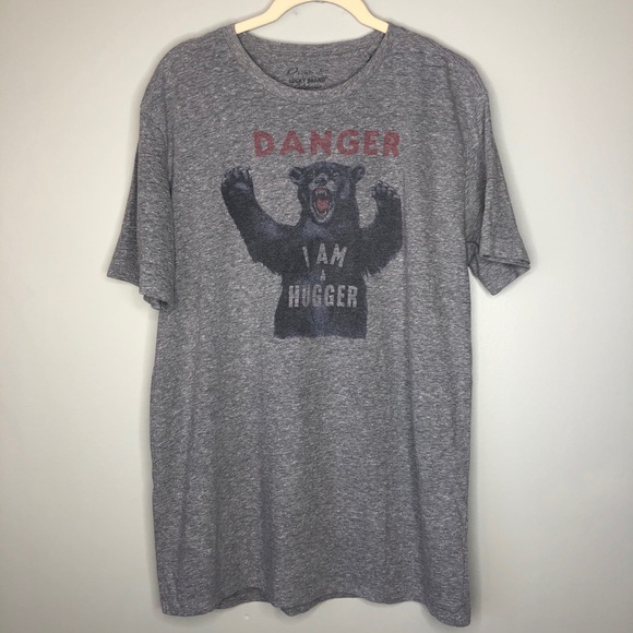Lucky Brand | Danger I am a Hugger Bear T-Shirt M